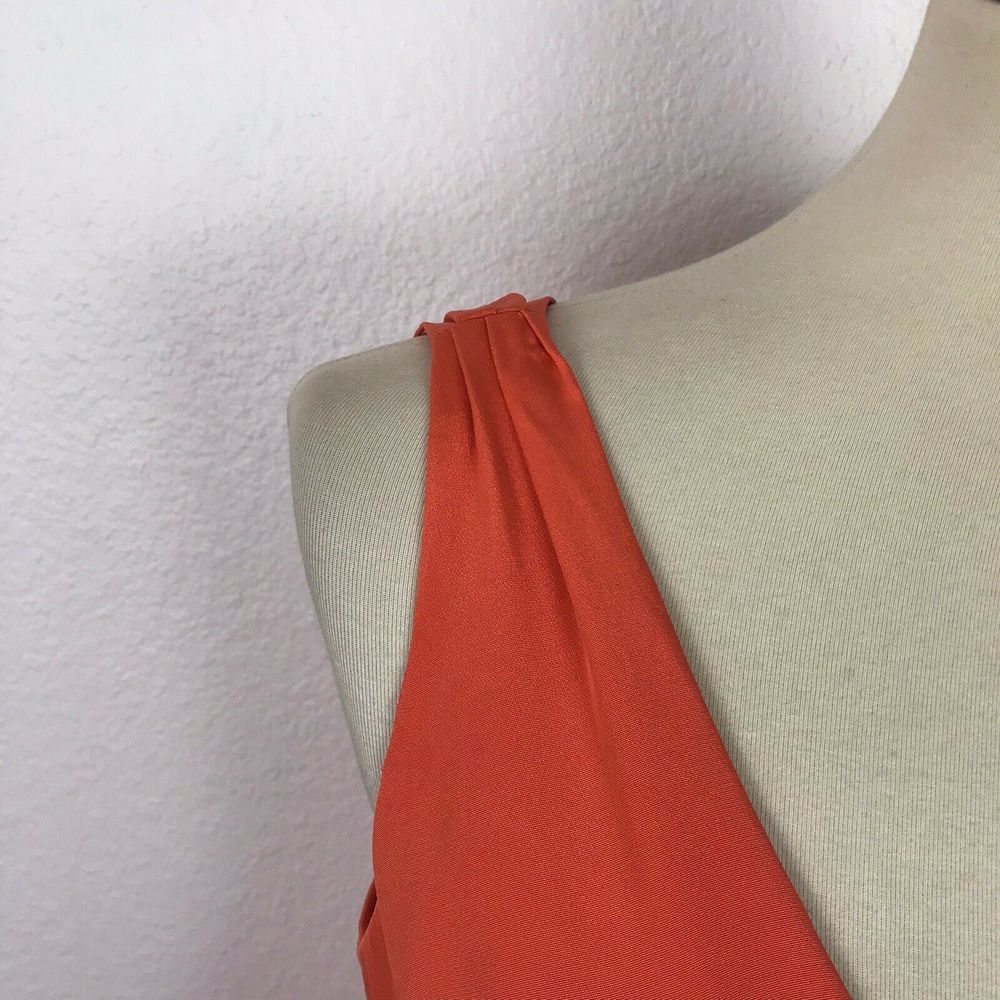 J.Crew Silk Orange Lined Fit Flare Dress - Picture 3 of 8